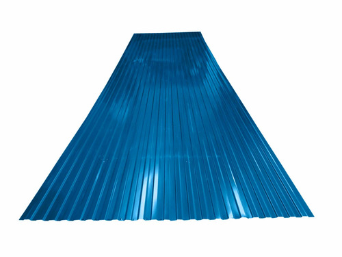 Bhushan Color Coated Profile Sheet - Galvanized Iron Standard Size Blue, Rust Proof Durable Roofing