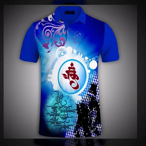 Blue Printed T Shirts