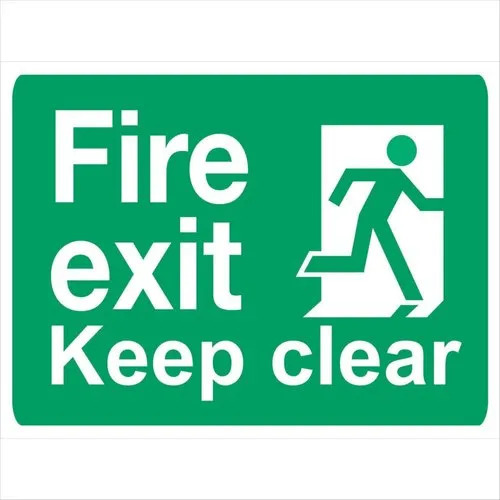 Fire Exit Safety Board