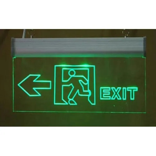 Fire Safety Glow Exit Board