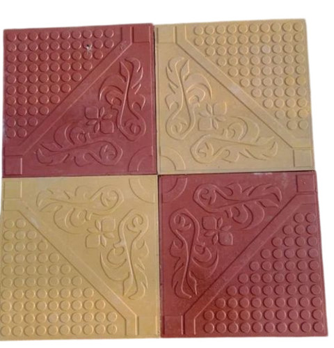 Flower Dots Decorative Parking Tile