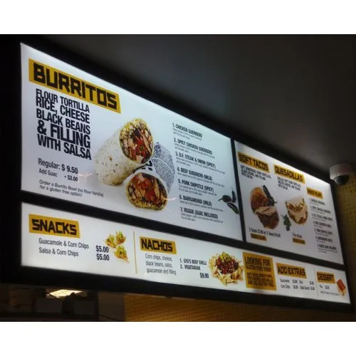 Menu Display Board