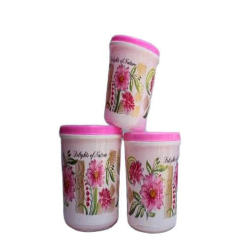 Pink Plastic Container Set