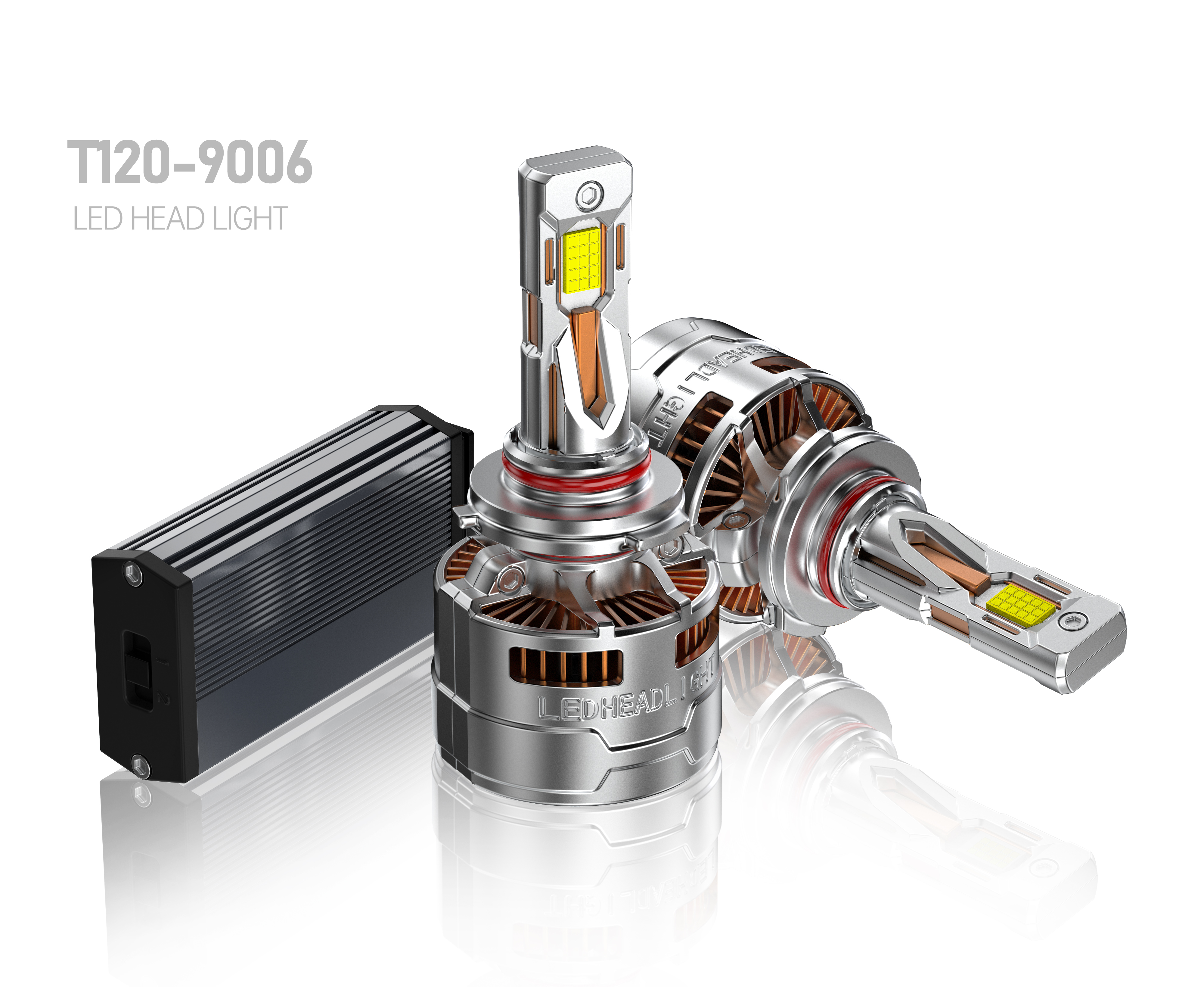 200 W Led Automobile Headlamp - Body Material: Aluminiu