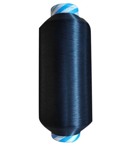 Dope Dyed Black Kota Polyester Yarn