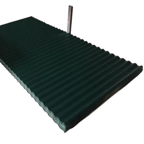 Green Steel Roofing Sheet - Galvalume Steel AZ150, 1060mm Width, Green, Corrugated, 0.40mm Thickness, Corrosion Resistant