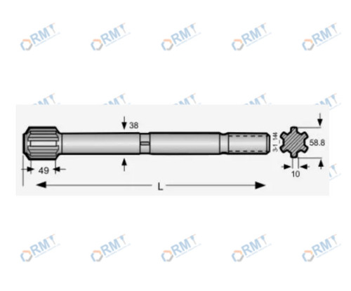 Heavy Duty Shank Adaptors - Color: Black