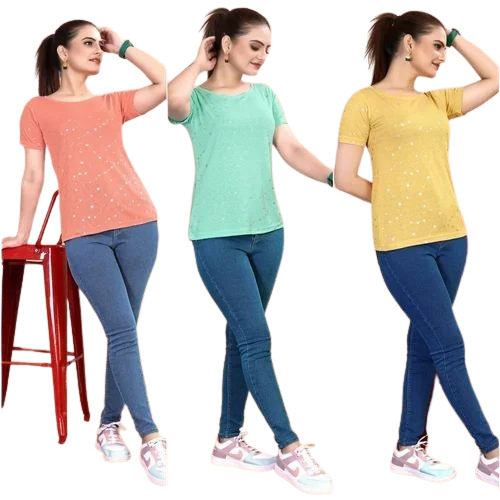 Ladies Round Neck T Shirt