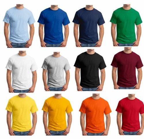 Men Polyester Round Neck T Shirt