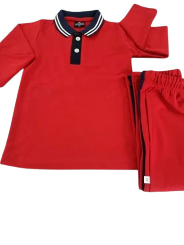 Men Red Plain T Shirt