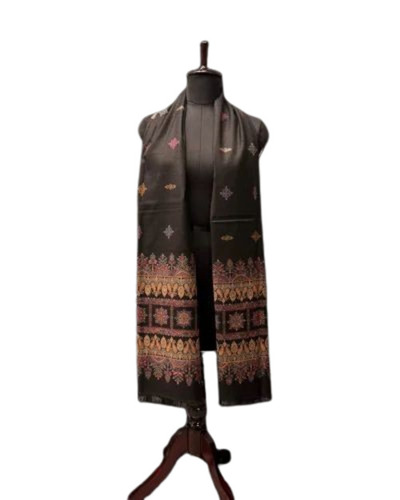 Black Women Woolen Kani Shawl