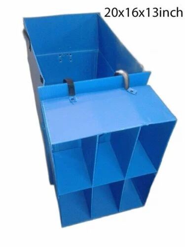 Blue Polypropylene Corrugated Box