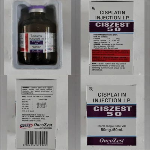 Ciszest 50 Oncozest, Cisplatin Injection 50mg