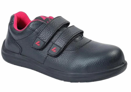Euro Safety Lucy Pu Sole Steel Toe Black Safety Shoes - Leather Upper, PU Sole, Various Sizes | Water, Oil, Chemical Resistant, Lace Closure