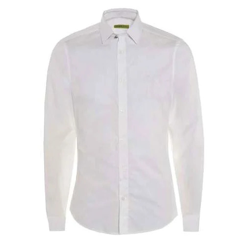 Full Sleeve Plain White Mens Shirt