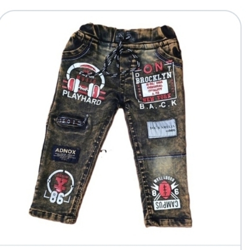 Kids Printed Jeans - Color: Comes In Various Colros