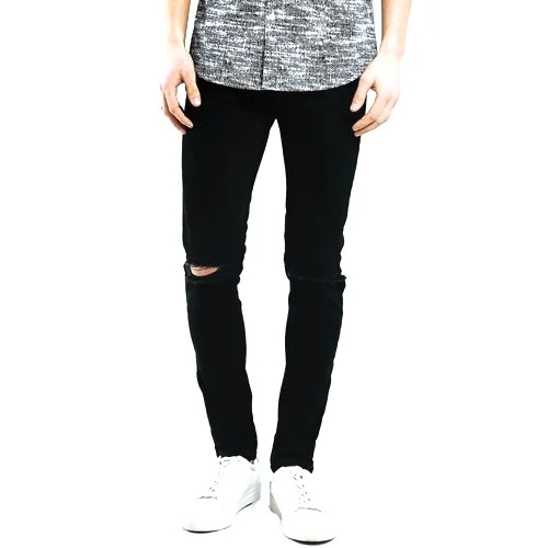 Mens Black Denim Jeans