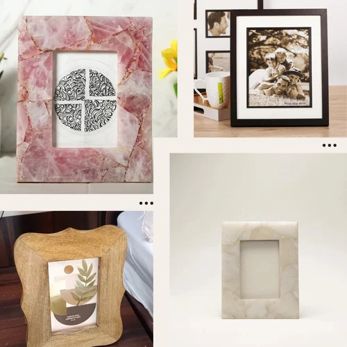 Off White Agate Photo Frame