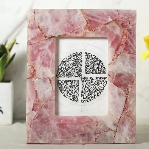 Pink Quartz Photo Frame