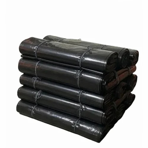 Black Plastic Tarpaulin - HDPE, 12 ft x 18 ft, Black | Waterproof, Non-Recyclable, Packaging Use