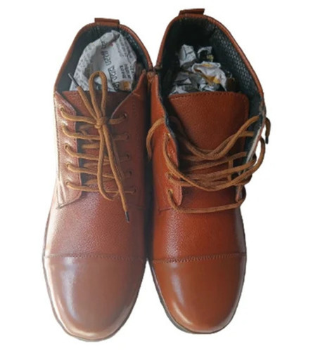 Brown Leather Police Shoes