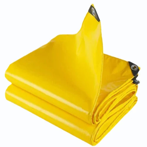 Plain Yellow Plastic Tarpaulin