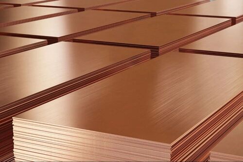 Rose Gold Copper Rectangular Sheets