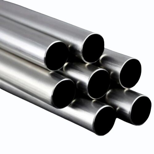 Rust Proof Stainless Steel 304 Round Pipe - Stainless Steel, Silver, Manual Polish, Corrosion Resistant, Durable