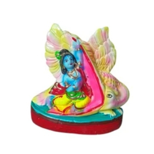 Terracotta Krishna Murti - Color: Multi Color