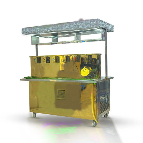 6 Nozzle Automatic Dual System Pani Puri Machine - Dimension (L*W*H): Size  54L X 76H X W32 Inch (In)