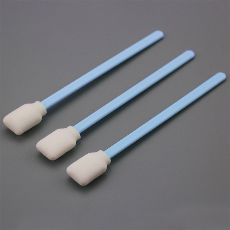 Cleanroom Foam Swab With Large Rectangular Head - Color: Blue