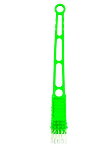 Magic 1st Toilet Brush - Nylon Bristles, 40 cm Plastic Handle, Hockey Shape | Medium Hardness, Plastic Holder