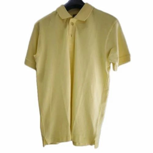 Men Cotton Collar Neck T Shirt