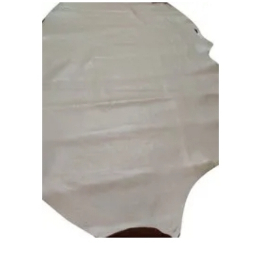 Oily Plain White Raw Leather