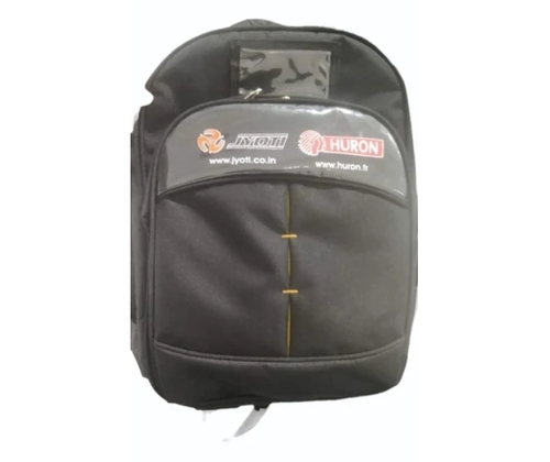 Polyester Black Promotional Backpack Bag