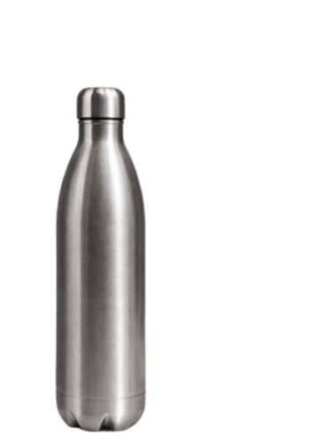 Ss Water Bottle - Stainless Steel 1000 ml Silver, Portable Leak Proof Rust Resistant Design