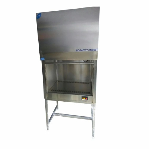 4 Feet Biosafety Cabinet - Ss 304 Stainless Steel, Silver, Hepa H14 Filter | Motorized Sash, Led Display, Industrial Use