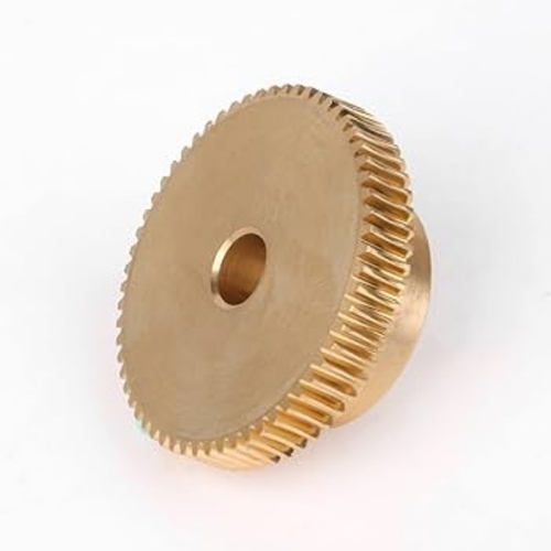 Cnbtr 6mm Hole Dia Brass Worm Gear Shaft & 31mm 0uter Dia 60t Brass Worm Gear Wheel 