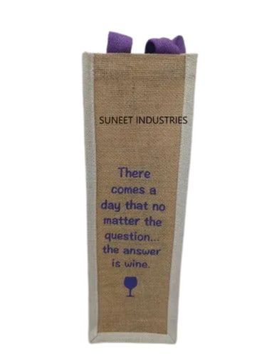 Eco Friendly Bottle Jute Bag