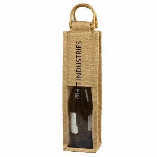 Handmade Bottle Jute Bag