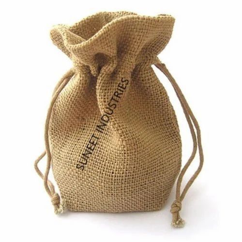 Jute Drawstring Bag