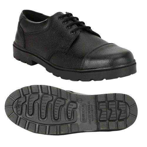 Leather Pvc Sole Safety Shoes
