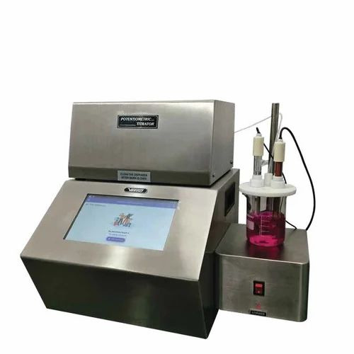 Potentiometric Titration Apparatus - Steel, Custom Size, Silver, 20 ml Burette, Automatic, 0.001 pH Resolution