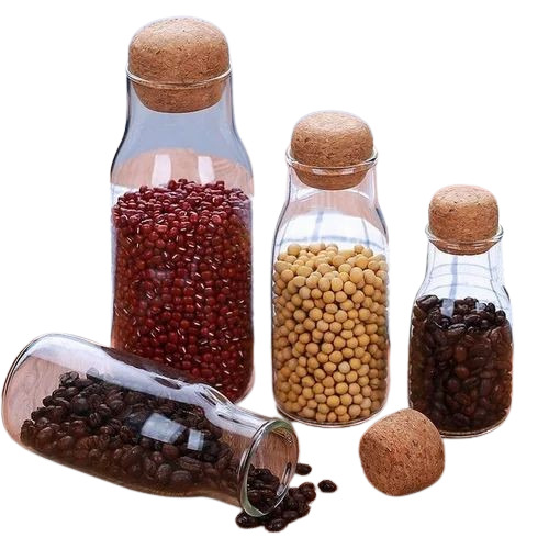 Set Of 3 Borosilicate Glass Bottle