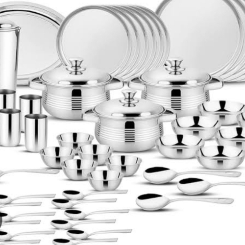 Steel Dinner Set