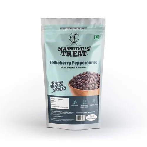 Tellicherry Peppercorns 100G - Color: Black