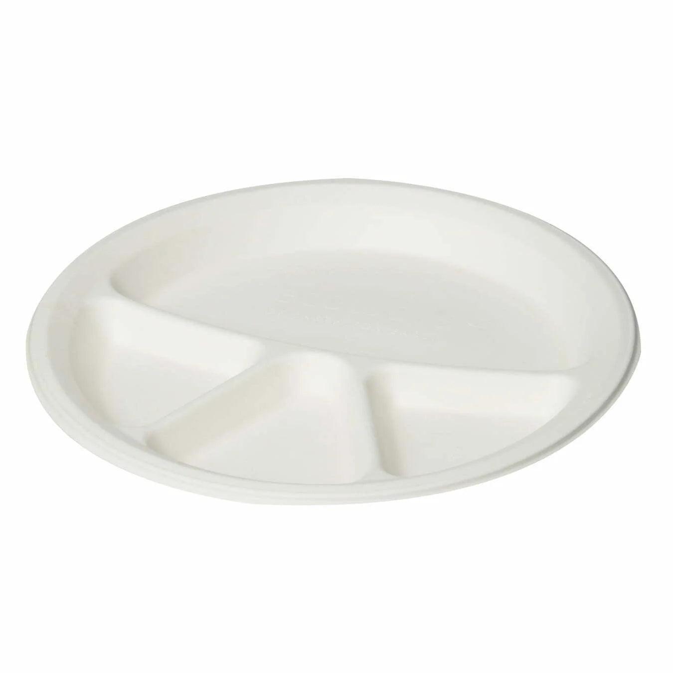 Biodegradable Bagasse Disposable Compartment Plates