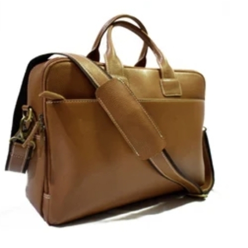 Brown laptop bag