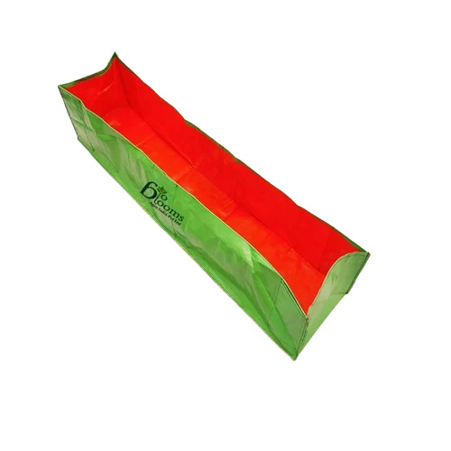 Hdpe Grow Bag 120x12x12 Inch - HDPE, 120x12x12 Inch, Green & Orange, Durable, Manual Monitoring