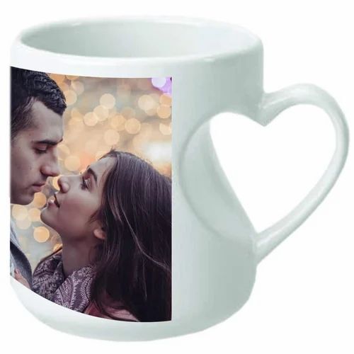 Heart Handle Ceramic Mug